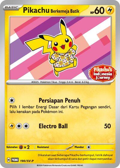 Pikachu Wearing a Batik Shirt (Sealed)
